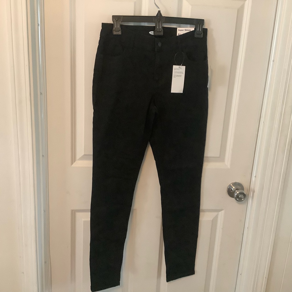 Old Navy Super Skinny Jeans Size 6 Color Black Nwt